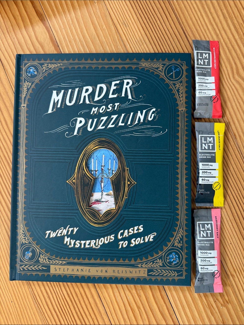 Murder Most Puzzling Hardcover Book - 3 LMNTs